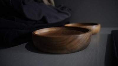 Turned Oak Salad Bowl